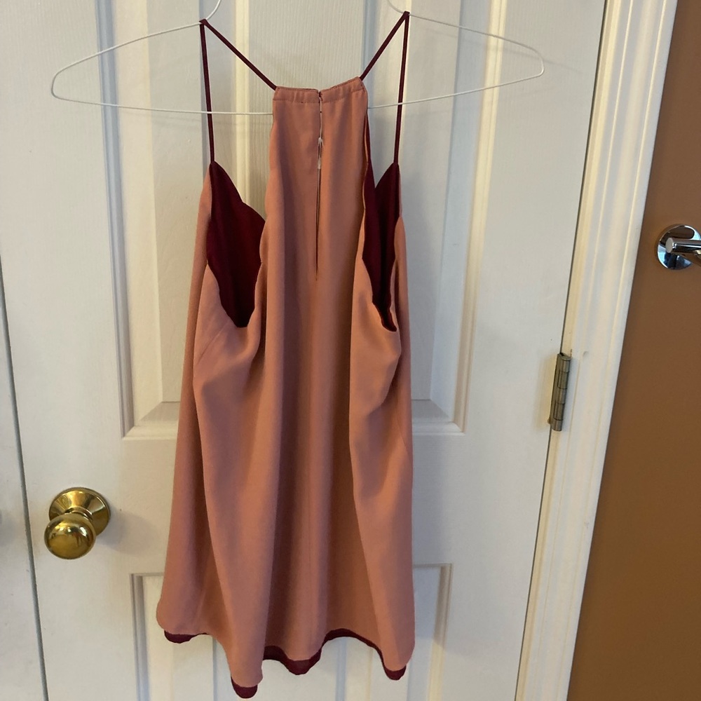 Express Scalloped Cami, Pink/Brick, Women’s Small - Picture 2 of 2